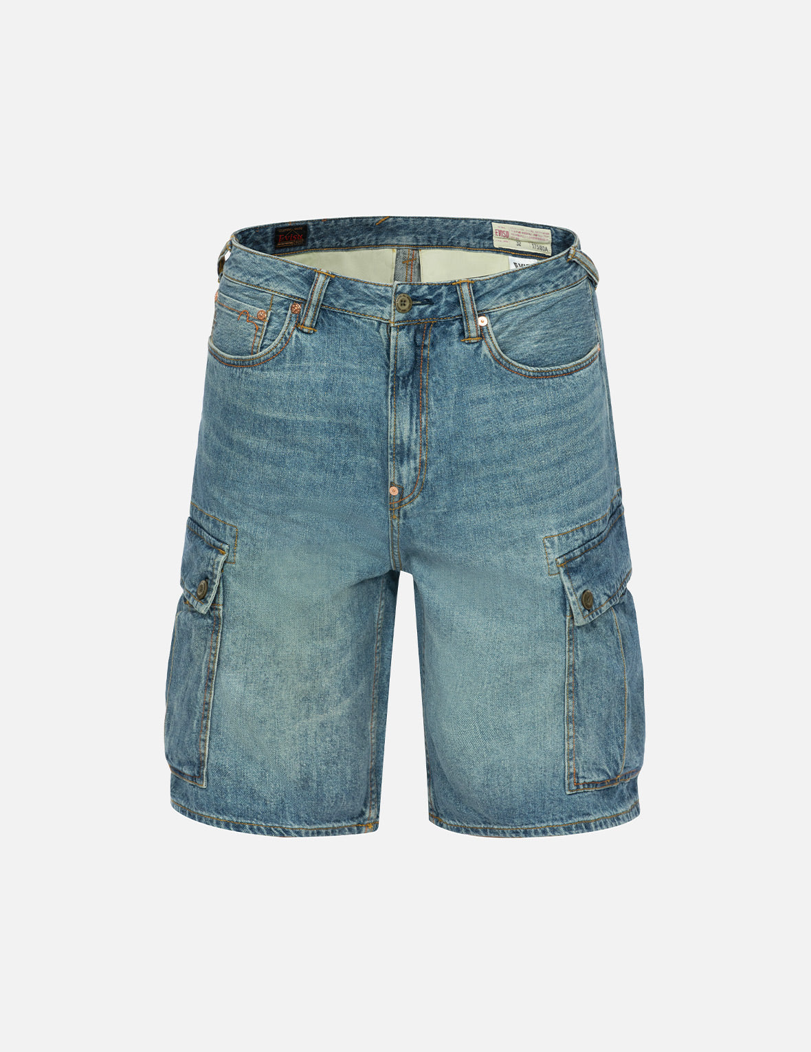 カモメプリント リラックスフィット デニムショートパンツ – EVISU