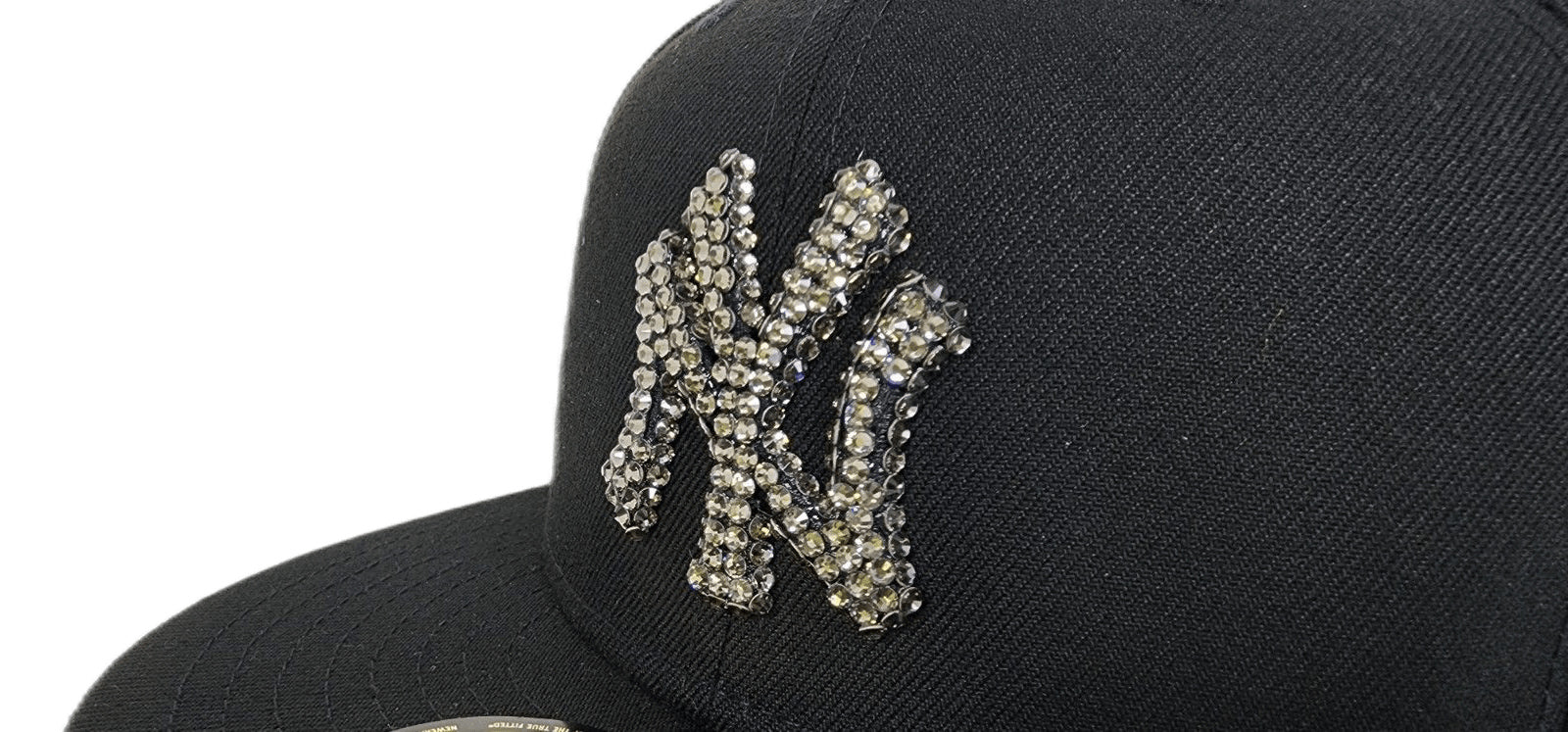 Swarovski Crystal Black New York Yankees New Era 59Fifty Fitted