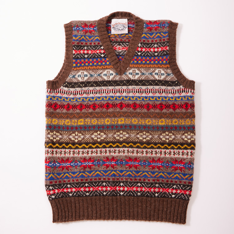 JAMIESON'S (ジャミーソンズ) AOFI VEE NECK SLIPOVER - 748A - 12 V