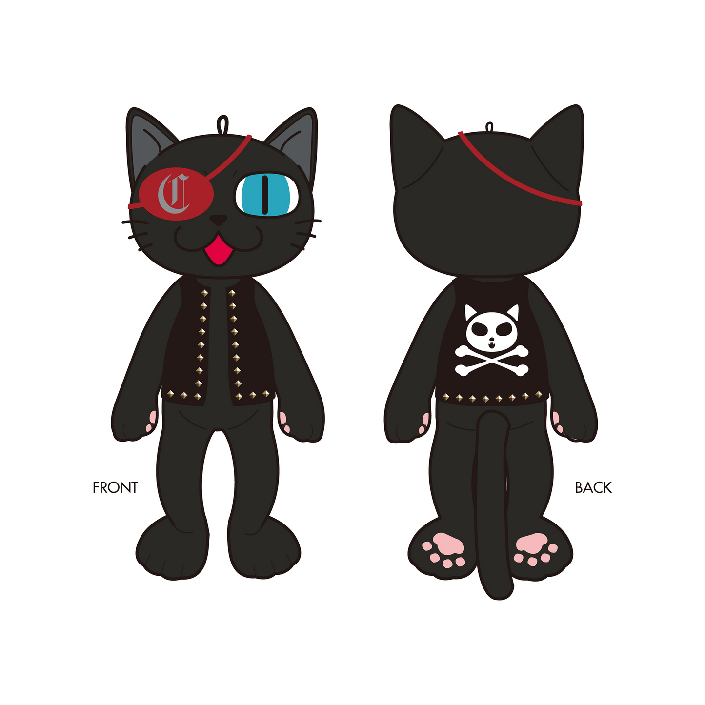 HIRO-Cプロデュース ロックにゃーさんぬいぐるみ – エクステンドショップ