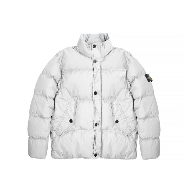 Stone Island Mens Garment Dyed Crinkle Reps R-ny Down Jacket
