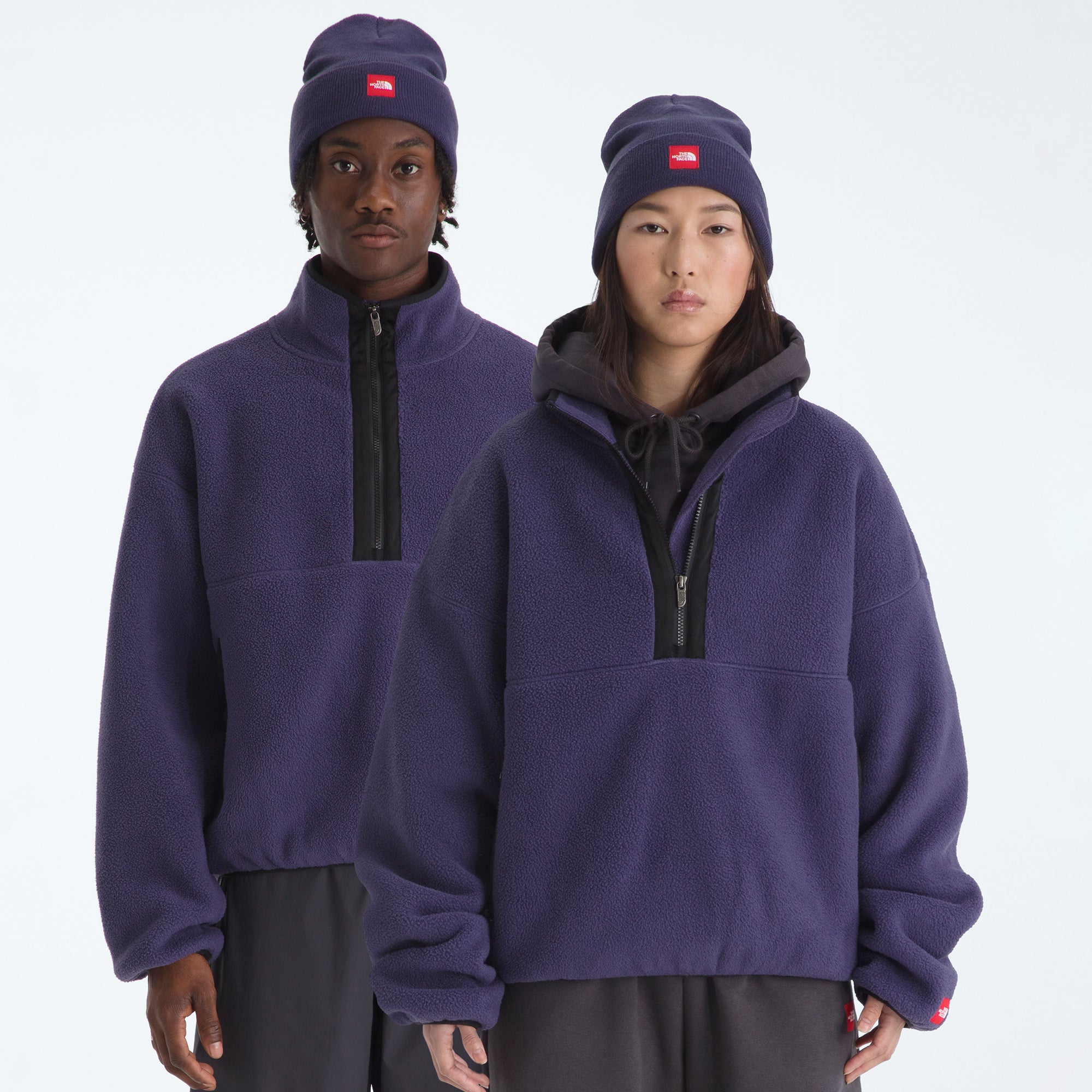 The North Face Mens Red Box Zip Fleece Pullover – Extra Butter