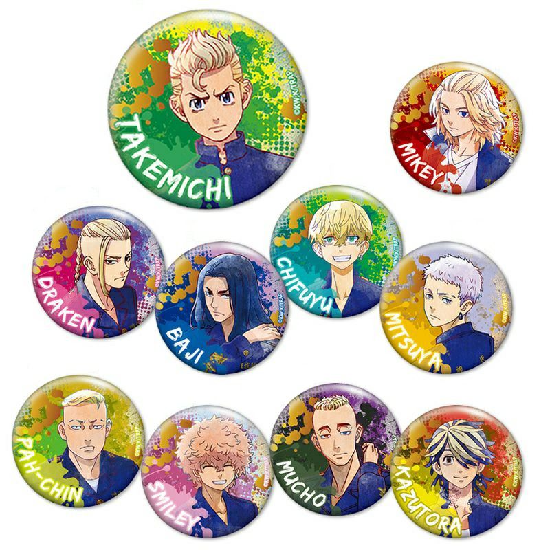 東リべ 三ツ谷隆 ナイトレイン 缶バッジ グリッター