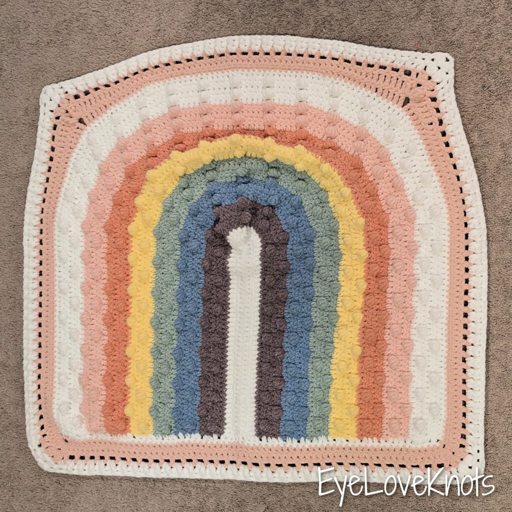 Juni Bobble Rainbow Blanket - Crochet Pattern Review - EyeLoveKnots