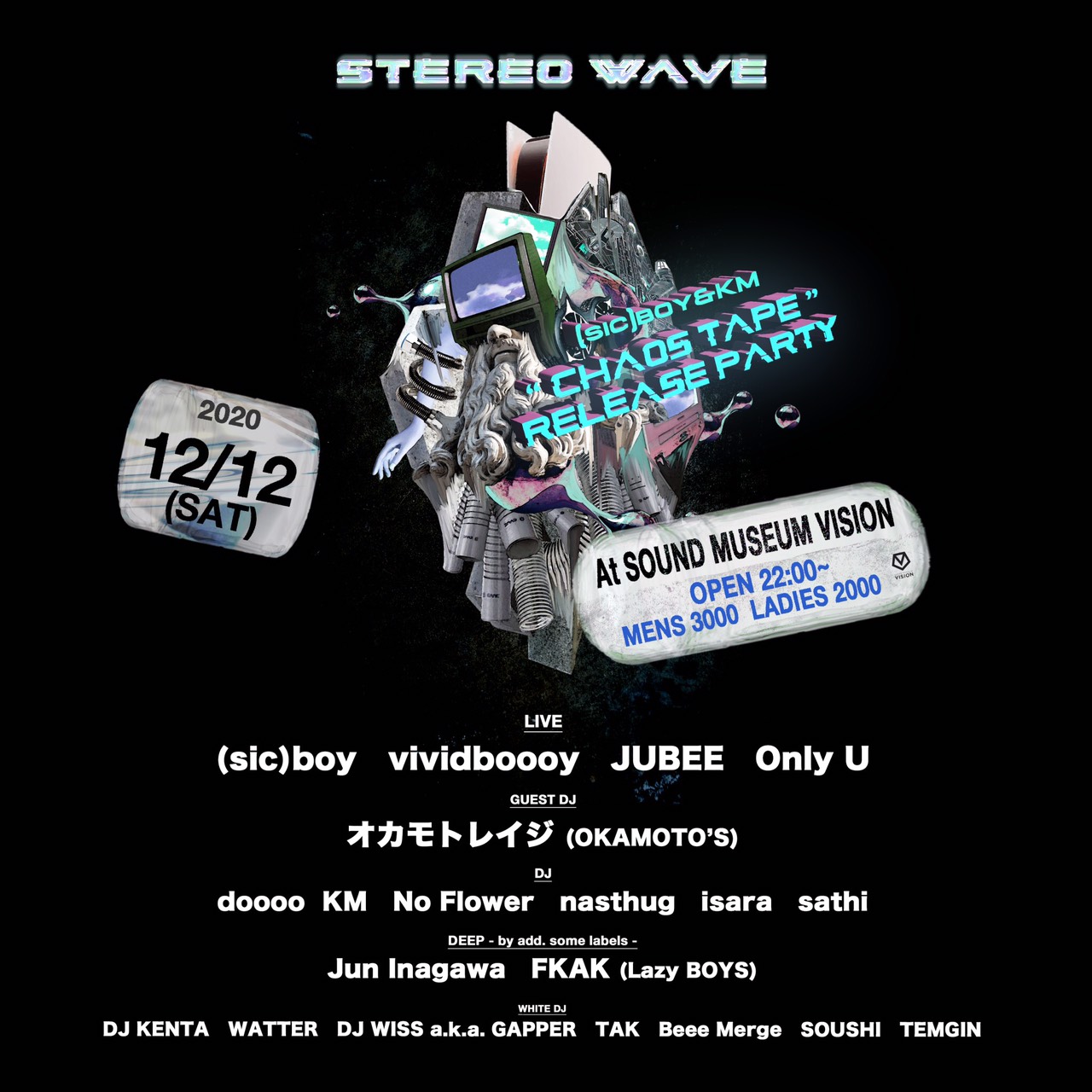 sic)boy, KM 『CHAOS TAPE』気鋭ラッパーと俊秀プロデューサーが描く