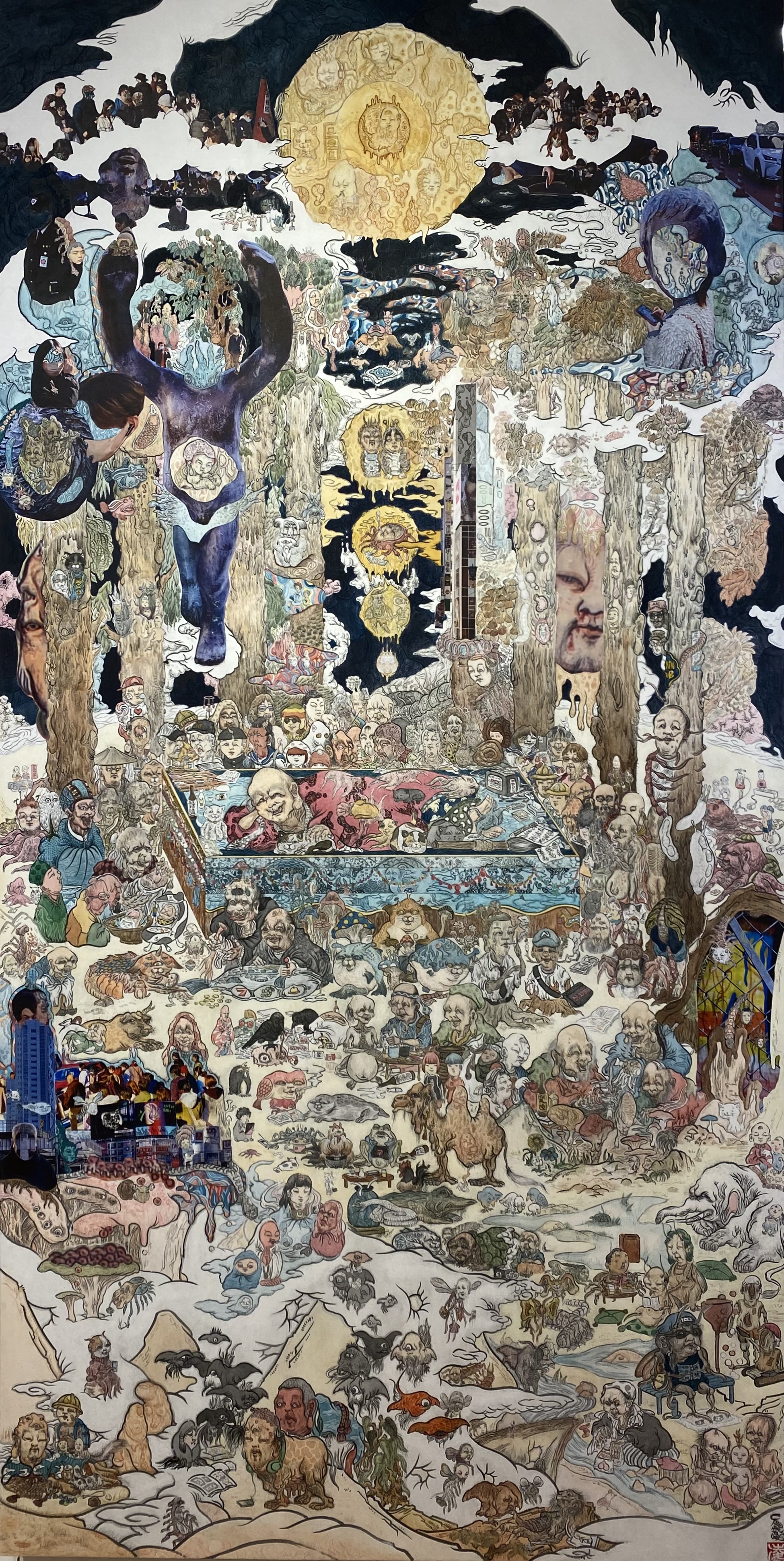 RYO OGATAが個展「NIRVANA」を開催。仏教絵画に描かれる物語に着想