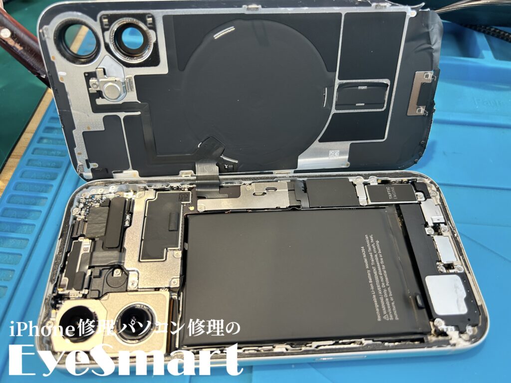 背面バキバキのiPhone16…即日修理OK【江東区・江戸川区】 - 千葉八千代