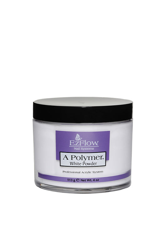 EzFlow A Polymer White ƒ?? Acrylic Powder for Crisp Nails
