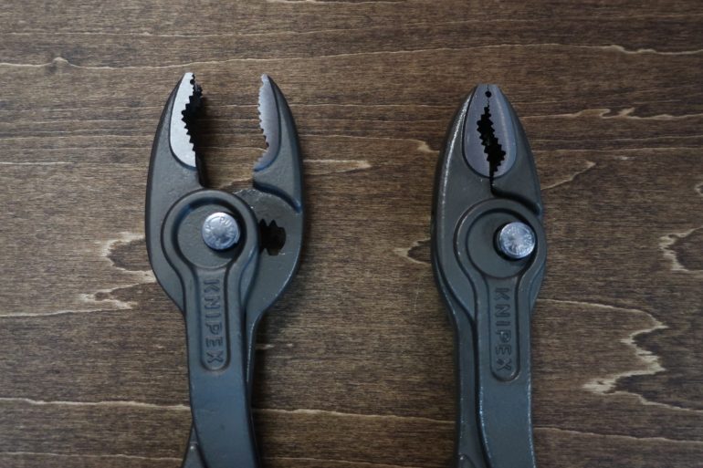 クニペックス スリップジョイントプライヤーツイングリップ 8201-200SB