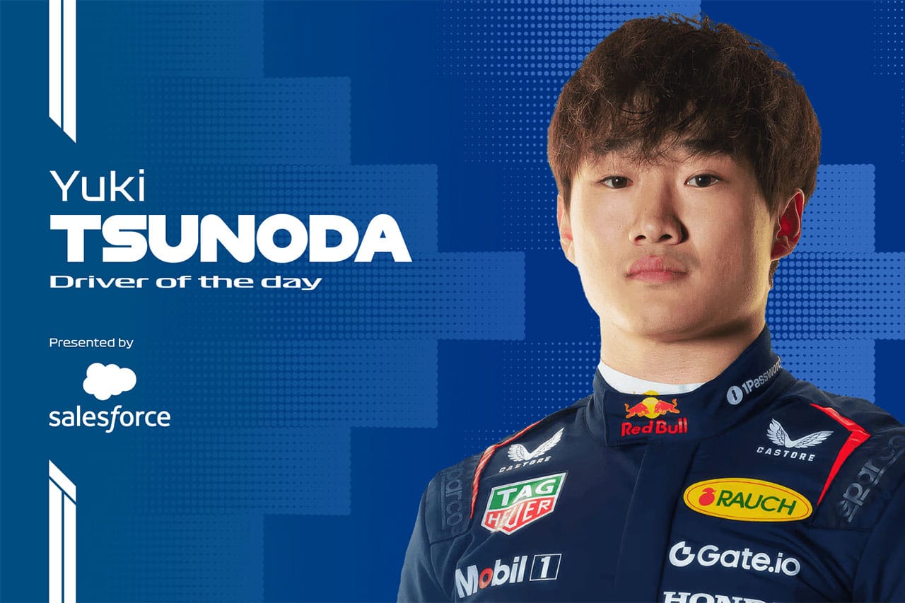 2025年F1 日本GP：レッドブルの角田裕毅がDRIVER OF THE DAY 【 F1