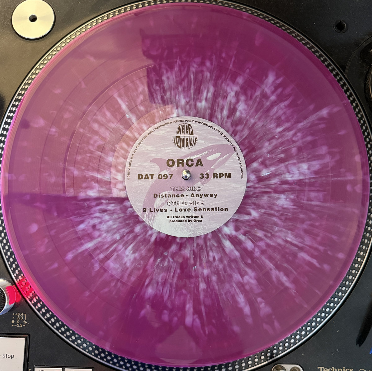 DAT097 Orca - 9 Lives / Love Sensation / Distance / Anyway | Orca