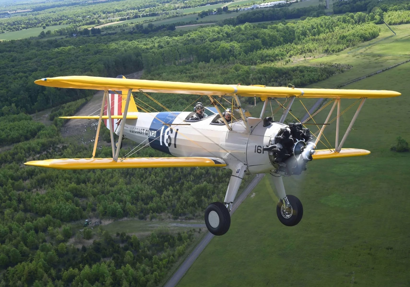 WWII Stearman Bi-Plane Rides at Martinsburg Airport - Franklin