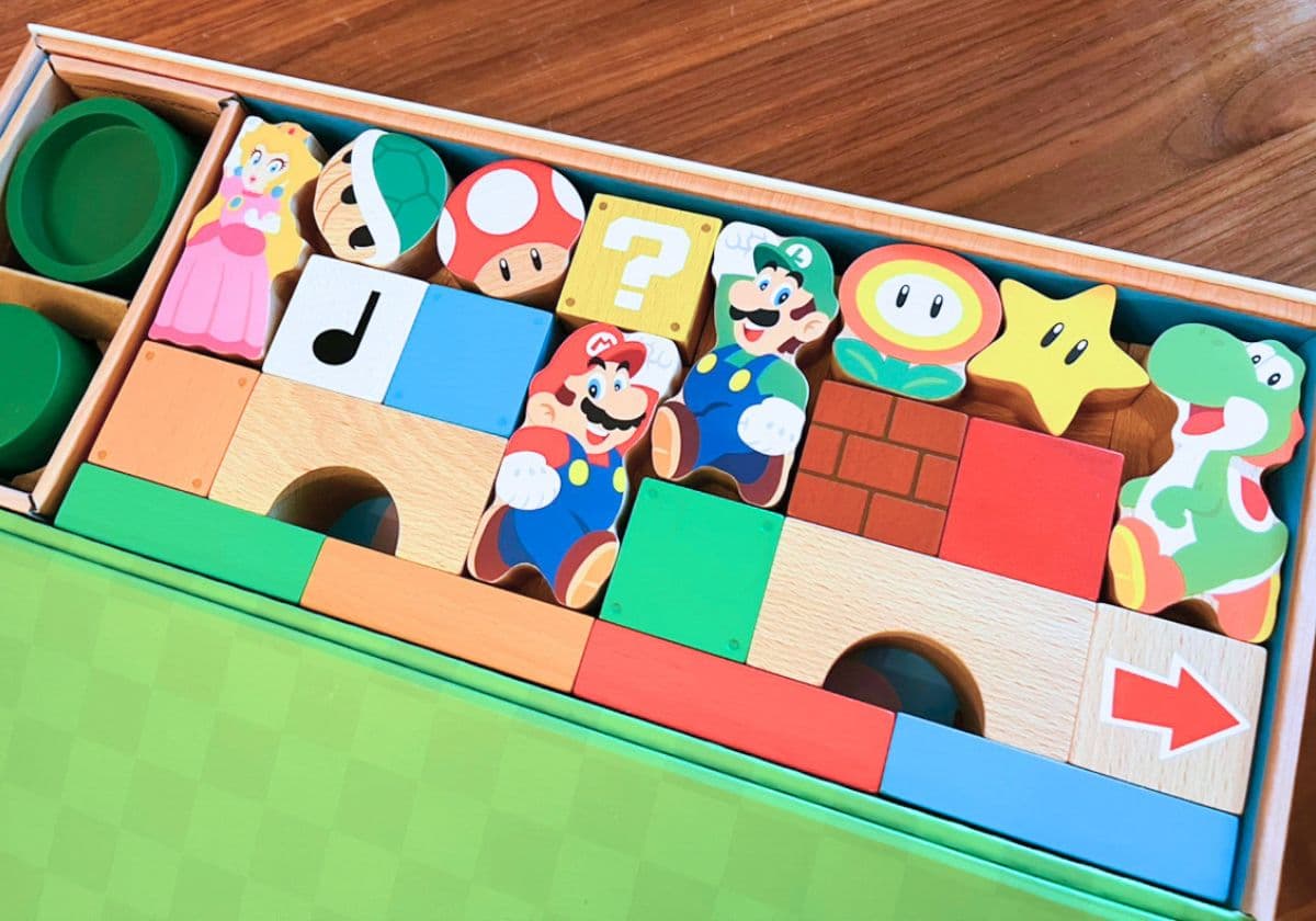 マリオのつみきで6歳も本気遊び！「つみきマリオ スペシャルセット