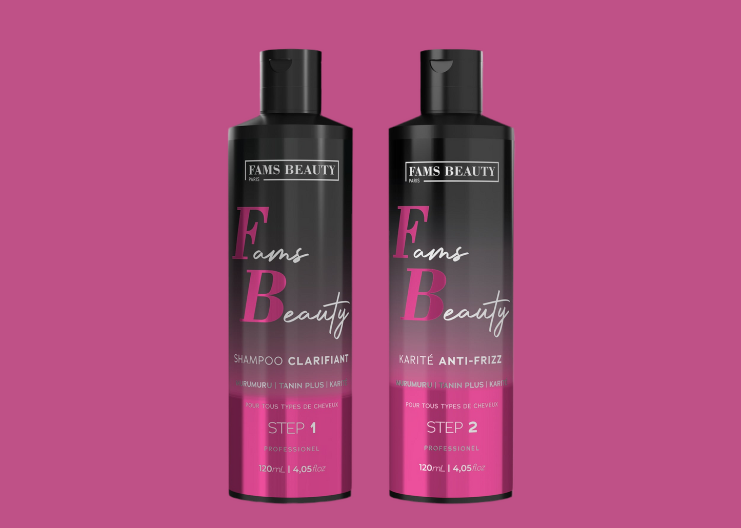 KIT LISSAGE KARITÉ 2 x 120 ML – Fams Beauty