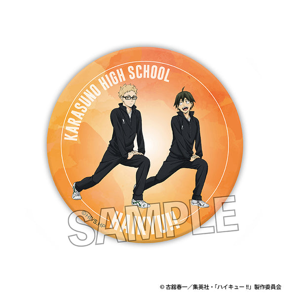 ハイキュー!! ウォーミングアップ!! ギラギラ缶バッジ 月島 蛍/山口 忠