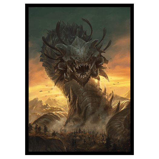 Shoz'Gorrl – World-Eater Wurm – MTG Size – 100 Smooth Matte