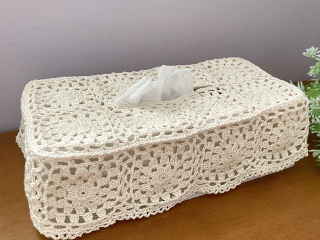 1回完結レッスン】レースモチーフのティッシュカバー〈後半〉 | FANTIST