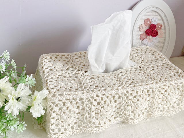 1回完結レッスン】レースモチーフのティッシュカバー〈後半〉 | FANTIST