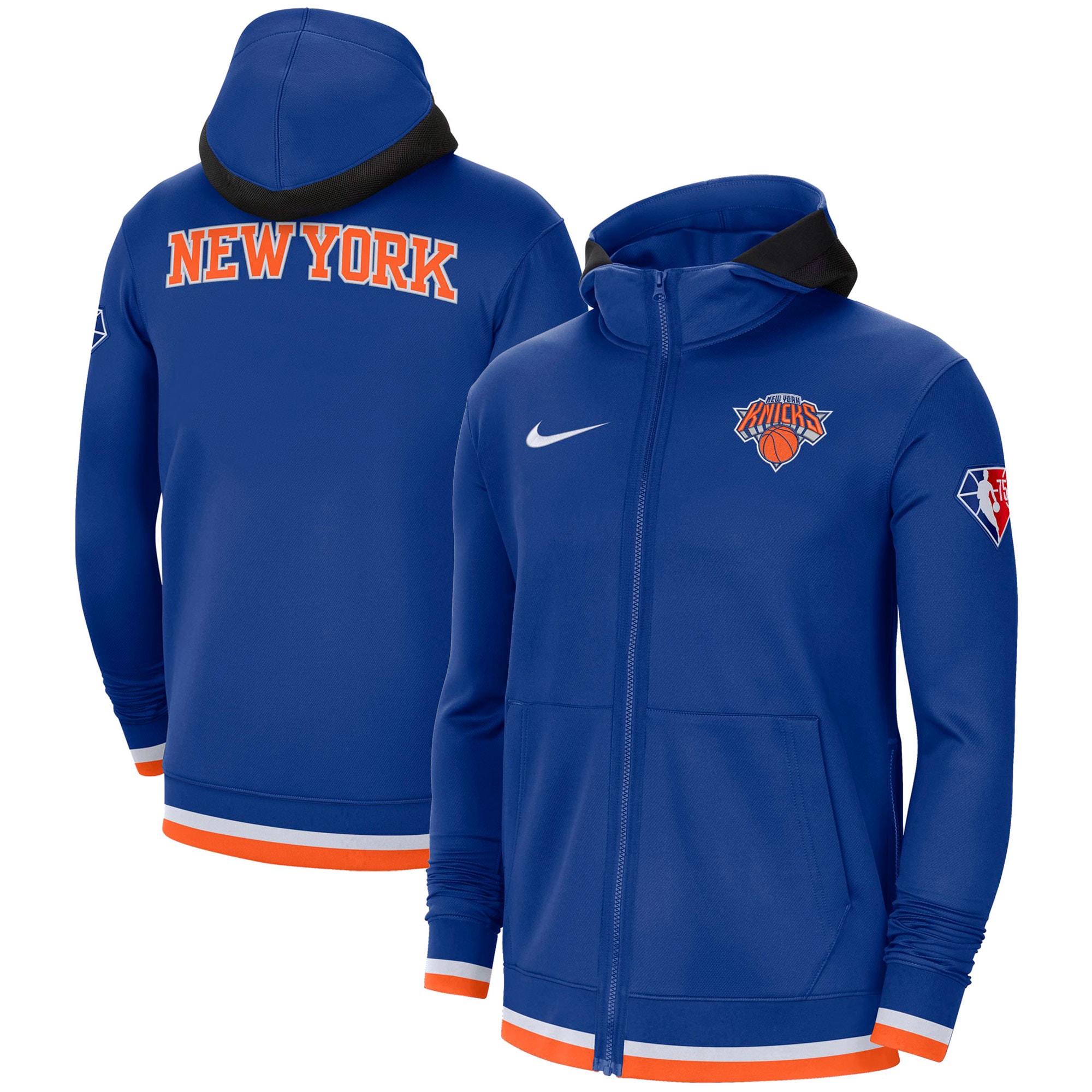 Men's New York Knicks Nike Blue 75th Anniversary Performance