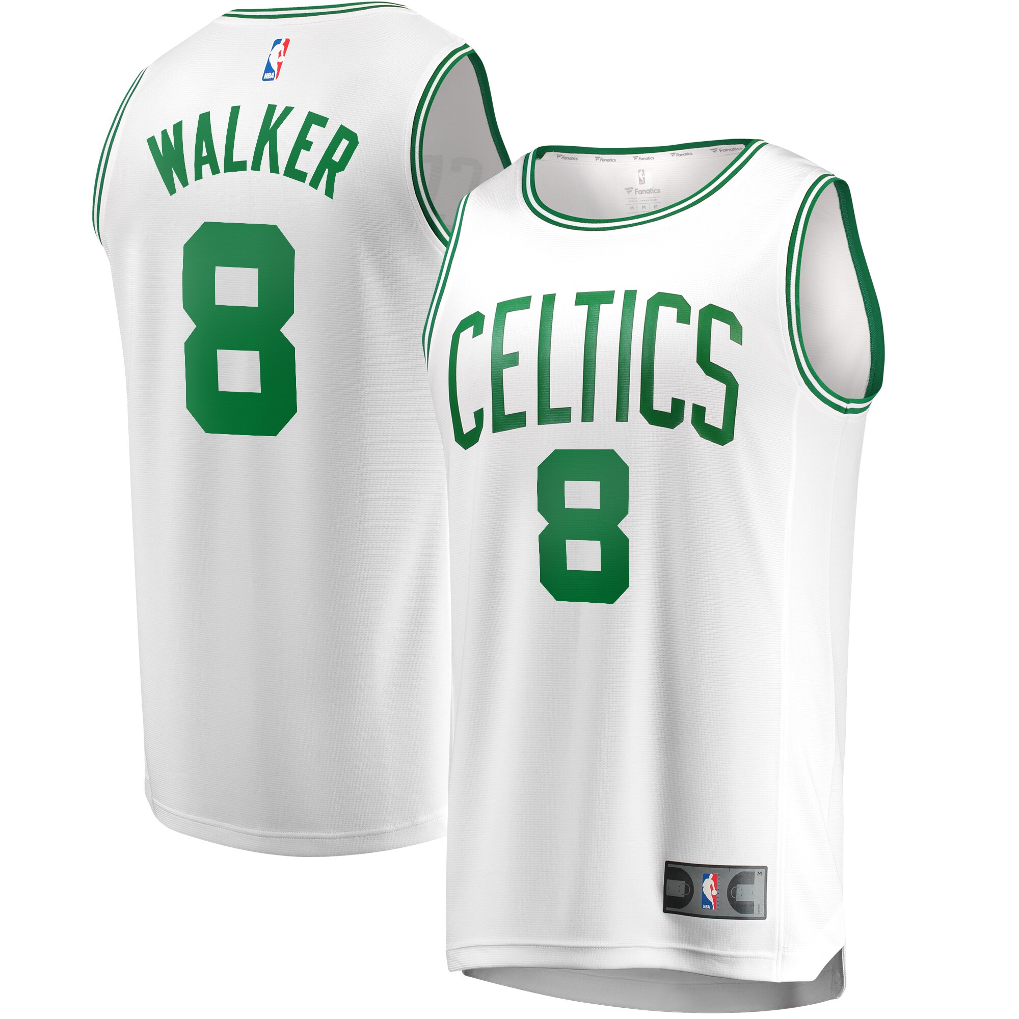 Men's Boston Celtics Kemba Walker Fanatics White Fast Break Player