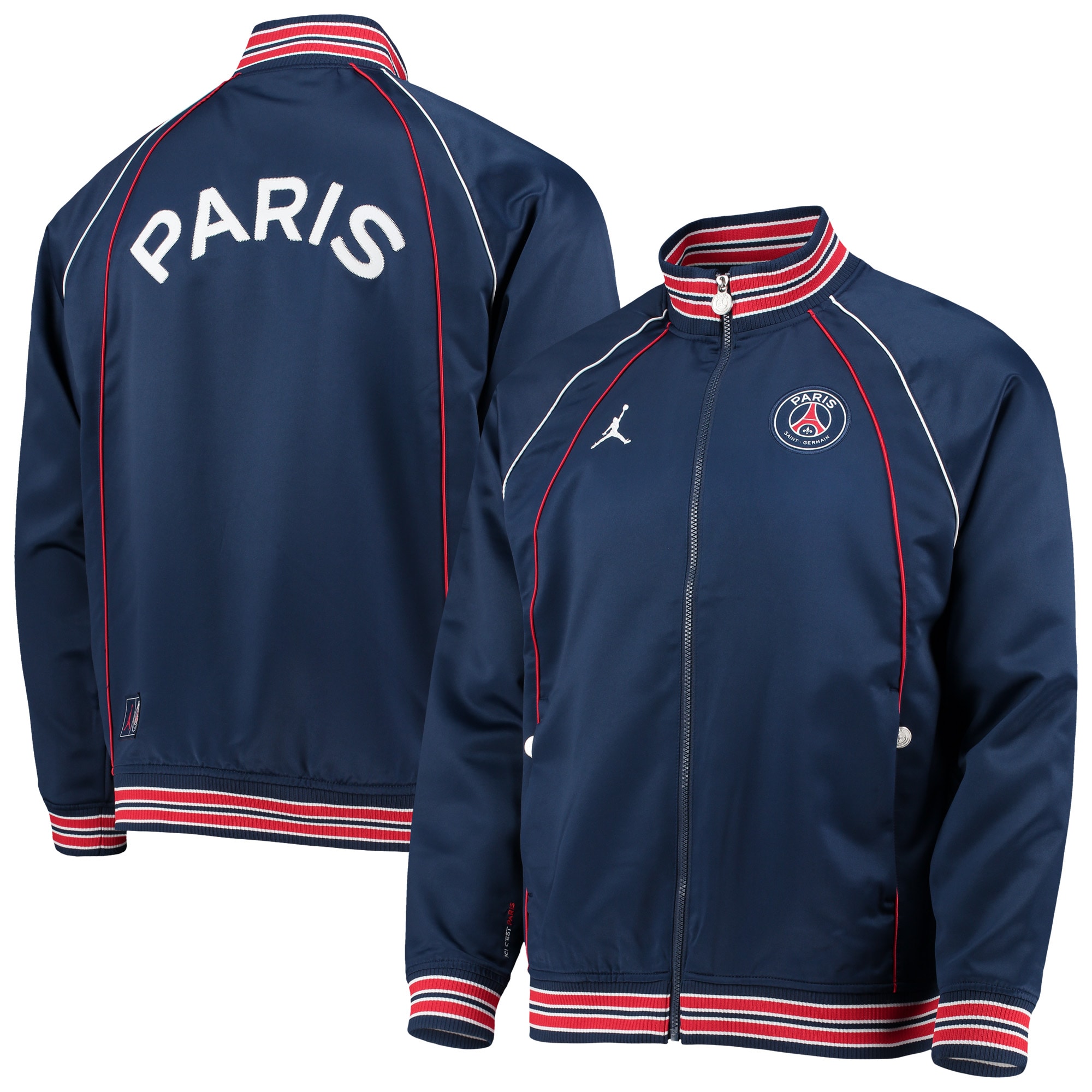 Paris Saint-Germain Jordan Brand Club Anthem Raglan Full-Zip
