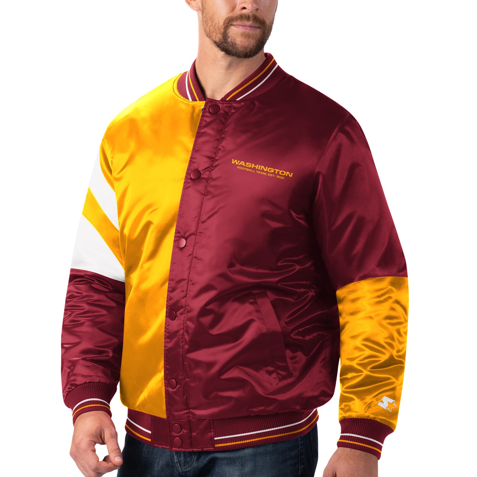 Men's Starter Burgundy/Gold Washington Football Team Leader