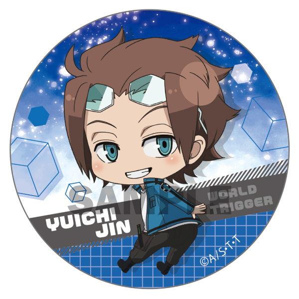 FaNeMa / ワールドトリガー ふりむきゅん 缶バッジ 迅 悠一