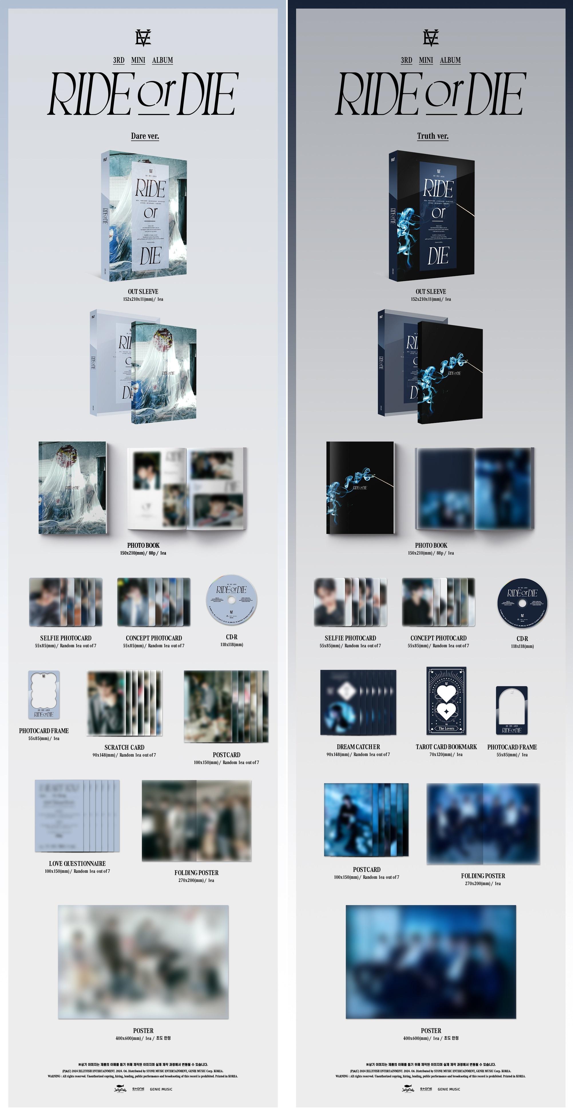 3rd Mini Album [RIDE or DIE] 発売決定！ (6/7更新)｜ EVNNE｜EVNNE