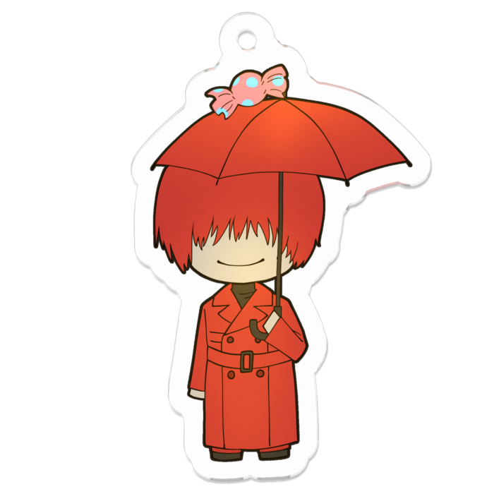 ☆レア☆ 文字化化 カフェ 特典 コースター 赤い傘の男&レインコート 5