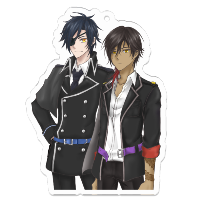 燭台切光忠&大倶利伽羅 刀剣乱舞二次創作アクキー - 竜の巣篭り - BOOTH