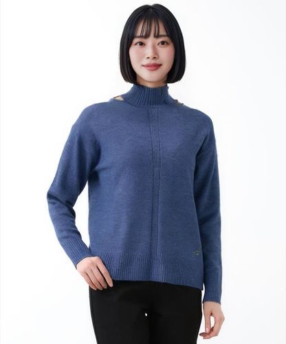レディース ウールブレンド タートルネック ニット【手洗いOK】通販
