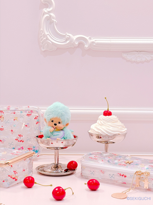 モンチッチCOLORS キーチェーン - ヒョウ柄 【公式】fafa(フェフェ