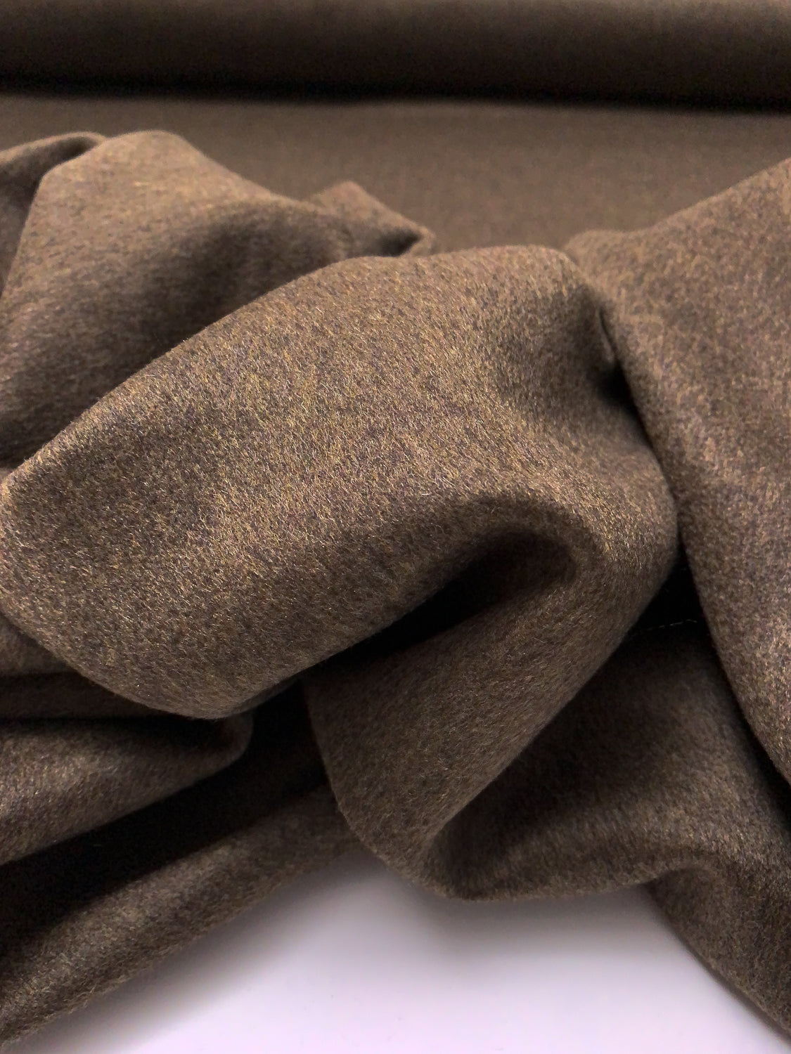 Italian Loro Piana Fine Double Faced Cashmere Coating - Heather