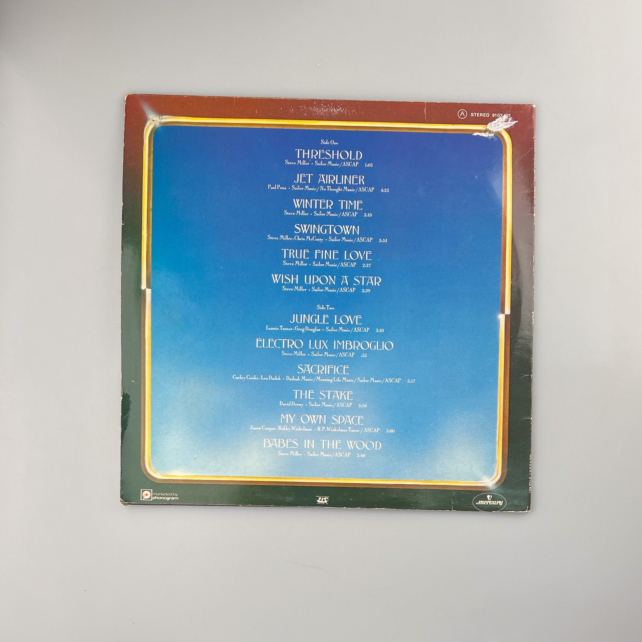 LP. Steve Miller Band. Book Of Dreams – falsotecho