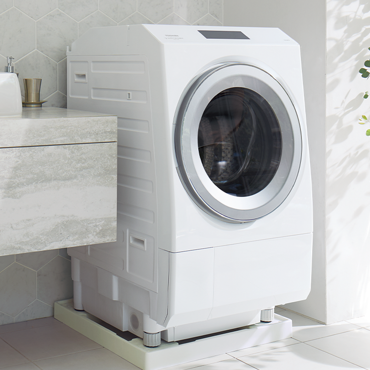 レンタル] 東芝 【左開き】 ZABOON(ザブーン) TW-127XP3L 洗濯12kg