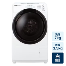 レンタル] SHARP (シャープ)【右開き】洗濯10kg/乾燥6kg ドラム式洗濯