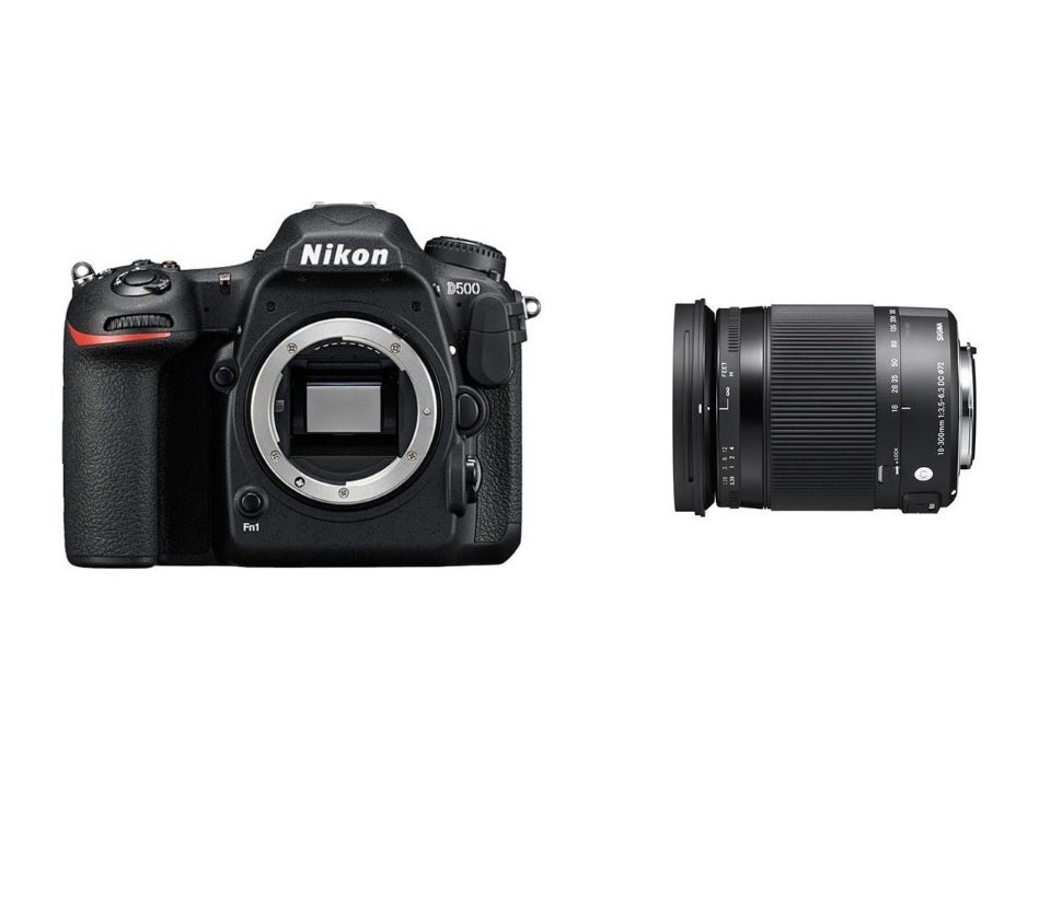 レンタル] ニコン D500とシグマの便利ズームレンズ(18-300mm)セット