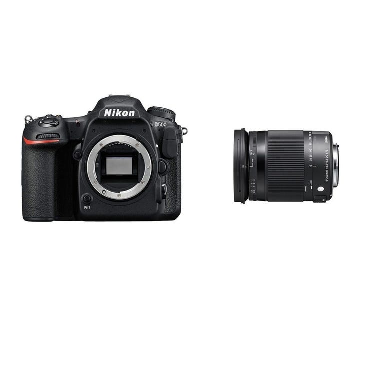 レンタル] ニコン D500とシグマの便利ズームレンズ(18-300mm)セット