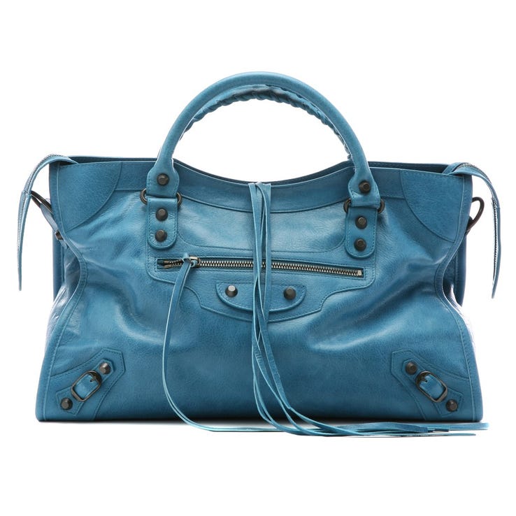 レンタル] レディース バレンシアガ シティー レザー ハンドバッグ