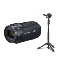 レンタル] ソニー 4Kビデオカメラ FDR-AX45A(ブラック) ＆ 自立脚付き
