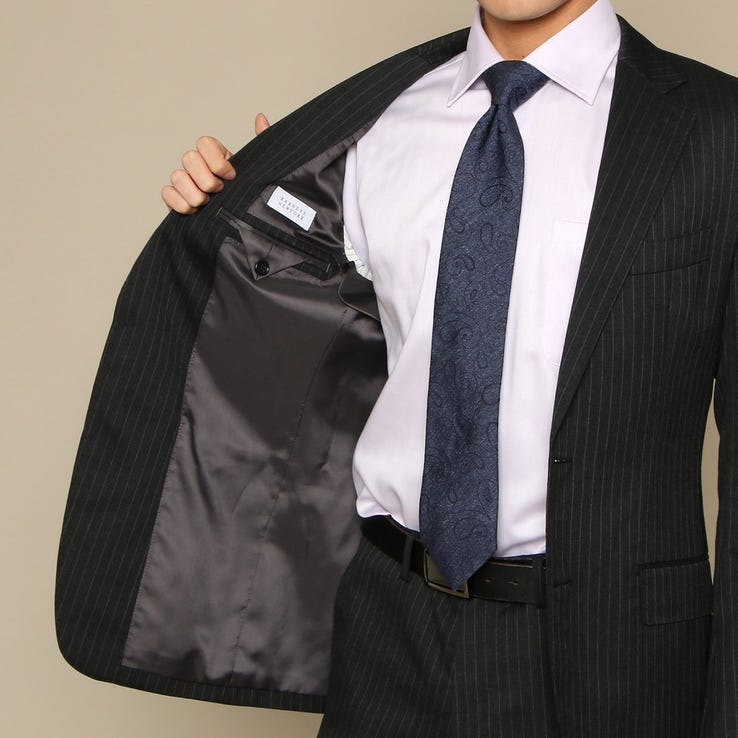 レンタル] バーニーズ・ニューヨーク ストライプ メンズスーツ2点