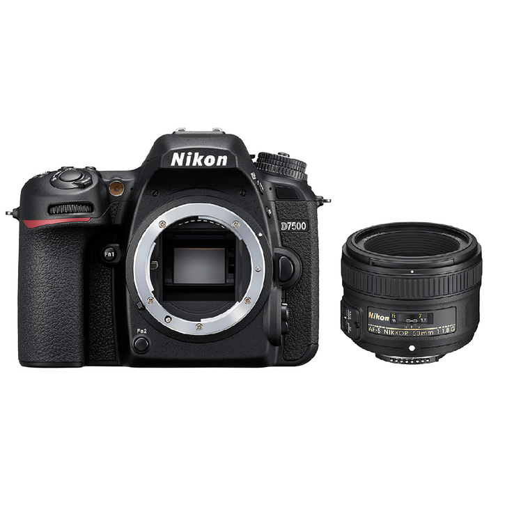 レンタル] ニコン D7500 単焦点(50mmF1.8)レンズセット 一眼レフ