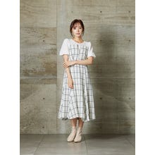 レンタル] BELINDA DE CAPRIS ツイード ビスチェ風ワンピースドレス