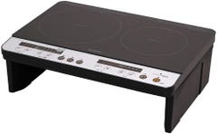 レンタル] アイリスオーヤマ 2口 IH クッキングヒーター ブラック IHK