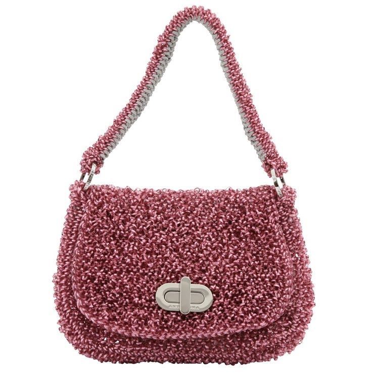 レンタル] レディース アンテプリマ フタ付バッグ ビーズ ハンドバッグ