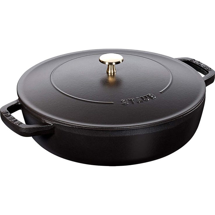 レンタル] STAUB ストウブ ブレイザー・ソテーパン ブラック 26cm 鋳物