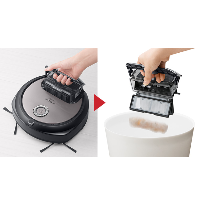 レンタル] 日立 ミニマル RV-X10J ロボット掃除機 モーブグレー