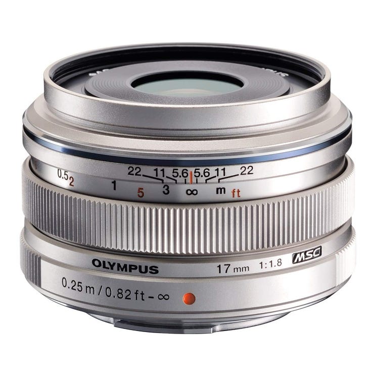 レンタル] OLYMPUS M.ZUIKO DIGITAL 17mm F1.8 シルバー 単焦点レンズ