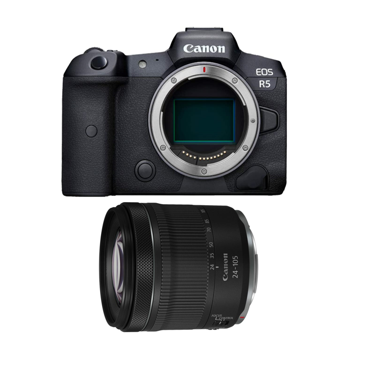 レンタル] CANON EOS R5 ミラーレス一眼 RF24-105 IS STMレンズキット