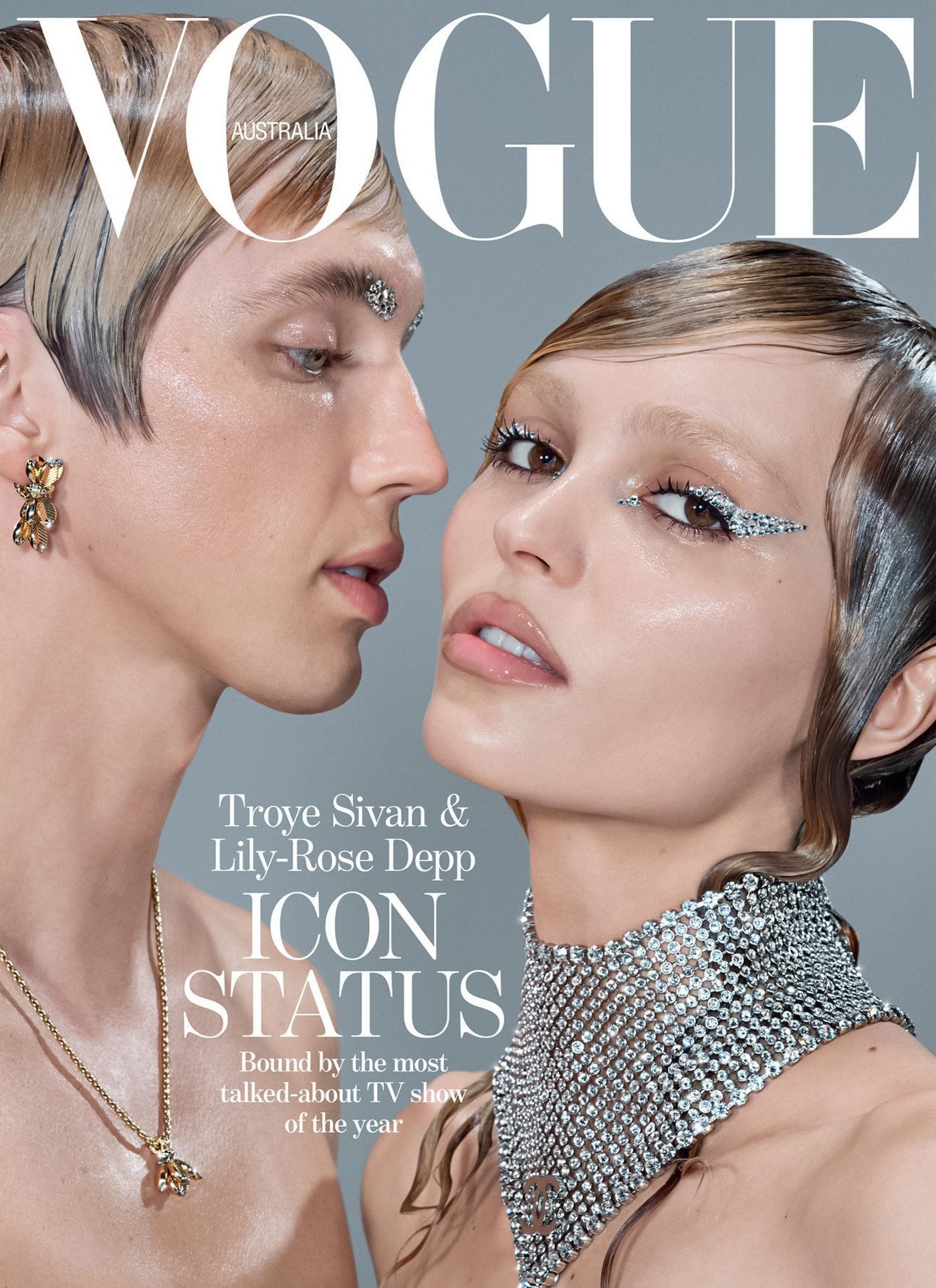 Lily-Rose Depp and Troye Sivan cover Vogue Australia July 2023 by
